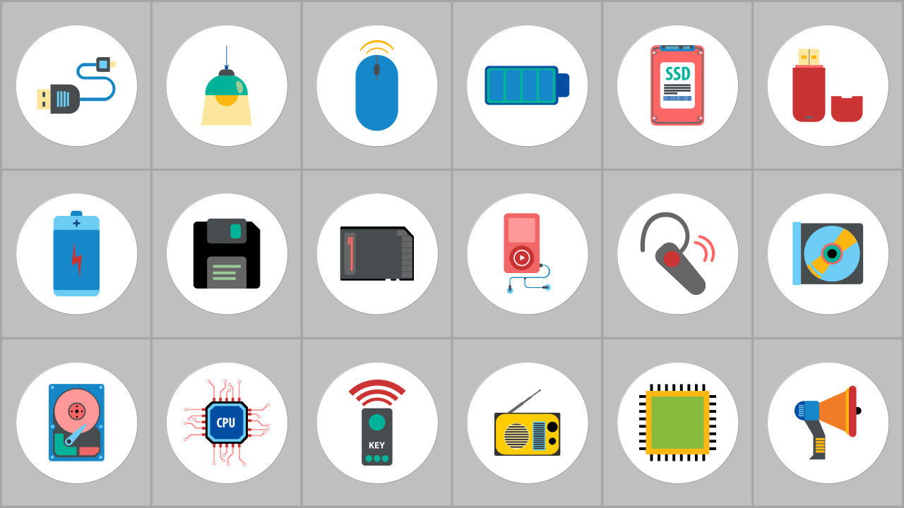 Visual Slide Concept Diagram Flat Design