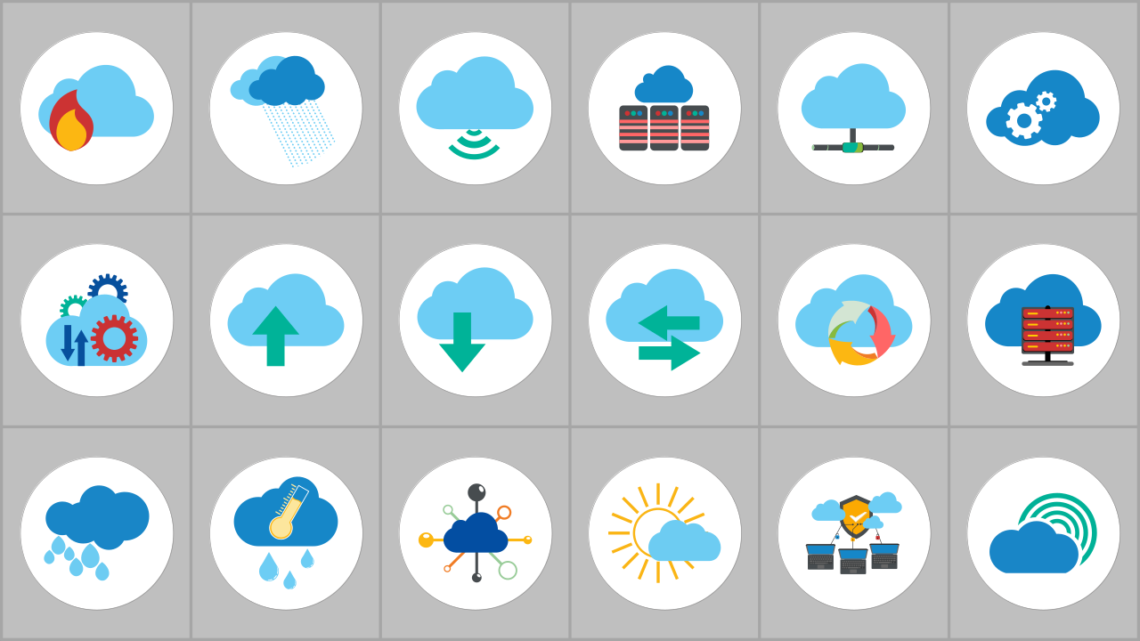 Visual Slide Concept Diagram Three Column