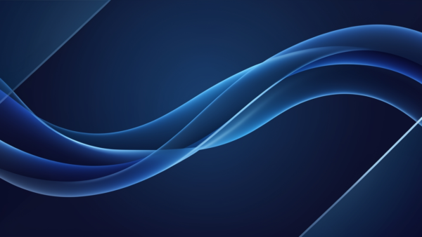 Blue Abstract Waves Background Design Smooth Flowing Lines Graphic
