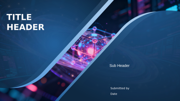 Analytics Report Cover Slide PowerPoint Template Editable Design
