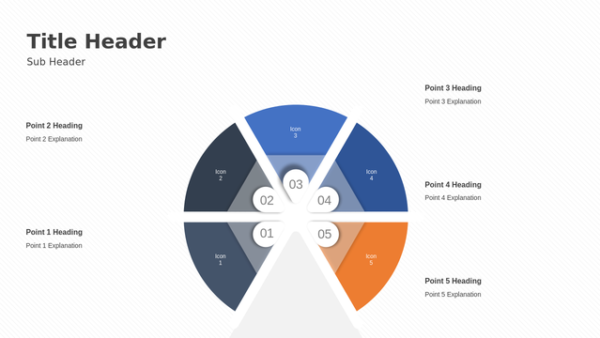 Five-Step Big Data Analytics PowerPoint Template with a Step-By-Step Process Guide Format