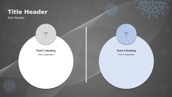 Two-Step Call Your Doctor PowerPoint Template with a Two-Panel Comparison Layout