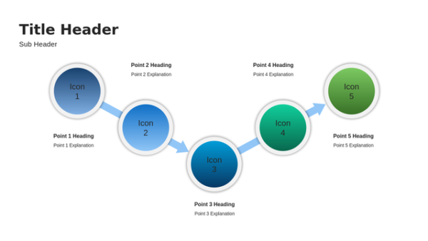 Five Step Infographic PPT – Circle Diagram Template – Analysis Template
