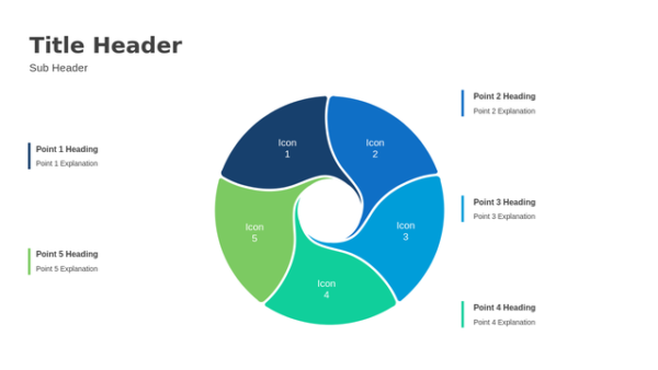Five Step Infographic PPT – Circle Diagram Template – Process Guide