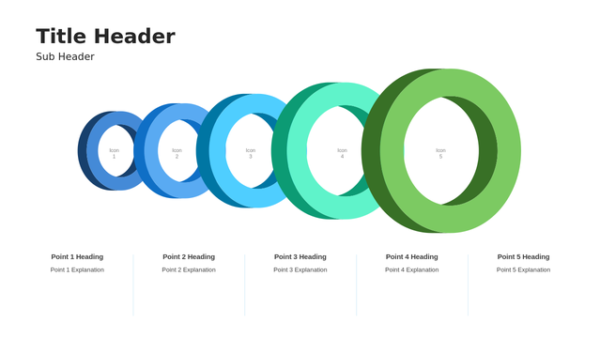 Circular Diagram Five Steps PowerPoint Diagram — A Clean, Editable Layout