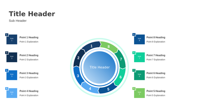 Circle Diagram Eight Steps PowerPoint Diagram — An Overview Diagram Layout
