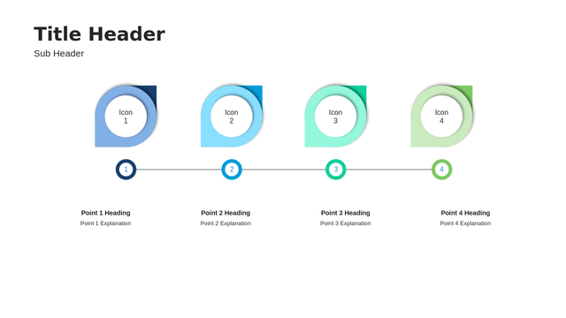 Marketplace Editable Circle Diagram Four Steps PowerPoint Template for Business Process and Strategy Presentations