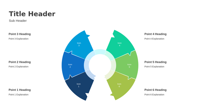 Editable Circle with Puzzle Diagram Six Steps PowerPoint Template for Problem-Solving and Strategy Presentations