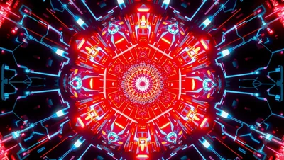 Abstract AI Energy Core Radiating Starlight