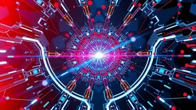 Abstract AI Energy Core Radiating