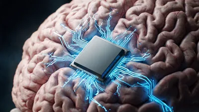 AI Chip Embedded in Human Brain Sparrow