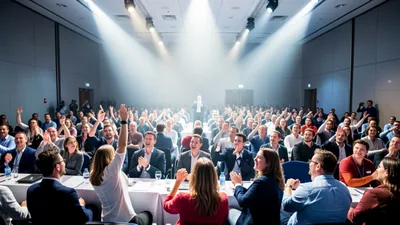 Blog Bright Conference Hall Filled with Enthusiasts