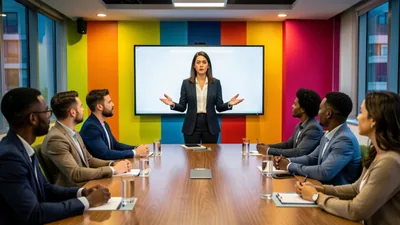 Blog Cinematic Dramatic Hero Photo of a Business Person
