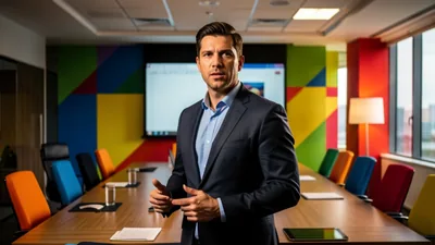Blog Cinematic Dramatic Hero Photo of a Confident Leader Wave