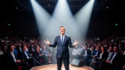 Blog Confident Business Leader Presenting in Meeting