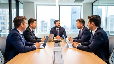 Blog Real Photo Scene of a Business Team Discussing