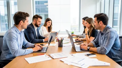 Blog Real Photo Scene of a Team Collaborating