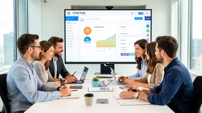 Blog Team of Entrepreneurs Working Together Under Deadline