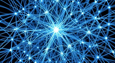 Close Up Visualization of an AI Network Estuary