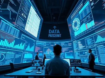 Data Command Center Wall Screens