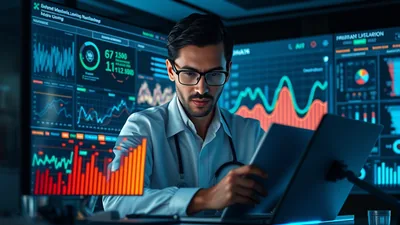 Data Scientist Analyzing Massive Data Fiber