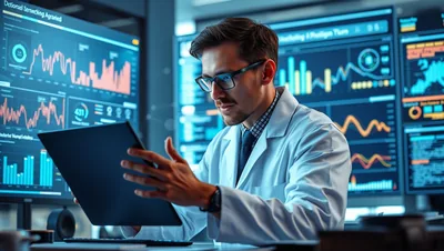 Data Scientist Analyzing Massive Data Spire