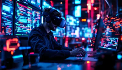 Developer Immersed in Code Sonata