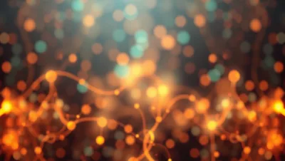 Digital Background Amber Glow