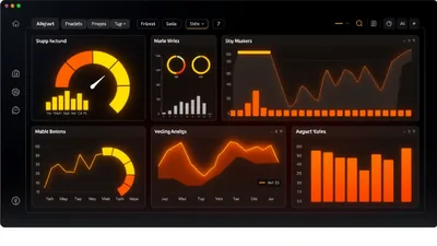 Digital Dashboard UI with Advanced Analytics Jade