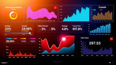 Digital Dashboard UI with Advanced Analytics Topaz