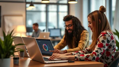 Digital Marketing Team Working