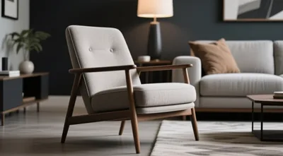 Gray Armchair Modern Living Room