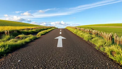 Growth Road with Arrow Arrow
