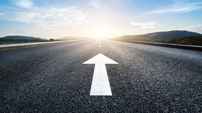Growth Road with Arrow