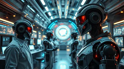 High Tech Artificial Intelligence Fragment