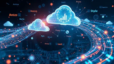 Holographic Clouds Data Charts Network