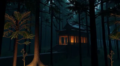 Hunted Temple on Forest in Dark Filament