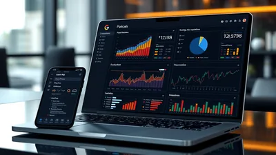 Laptop Phone Analytics Dashboard Charts