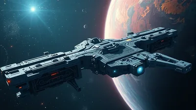 Massive Space Station Operated Twilight