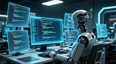 Robot Coding Multiple Monitors