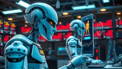 Robotics Engineer Coding a Humanoid Robot Lantern