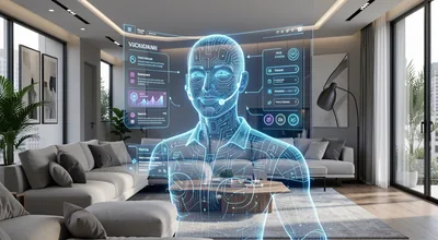 Smart AI Voice Assistant Projection Azure