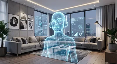 Smart AI Voice Assistant Projection Coral