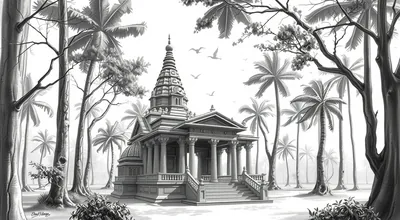 Temple in a Forest Zenith