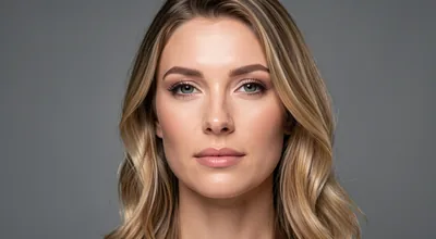 Woman Portrait Studio Headshot Closeup